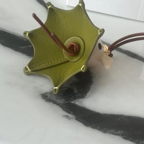 Loewe Green and Cream Bat Key Holder - Picture 3 of 5